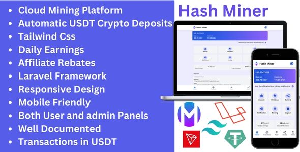 Hash Miner - A Cloud Mining Platform