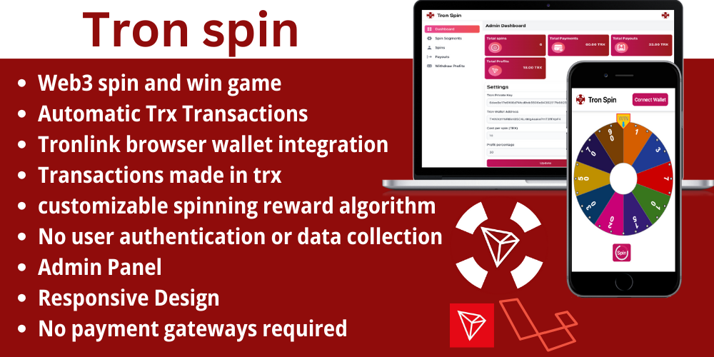 Tron Spin - Web3 spin and win game