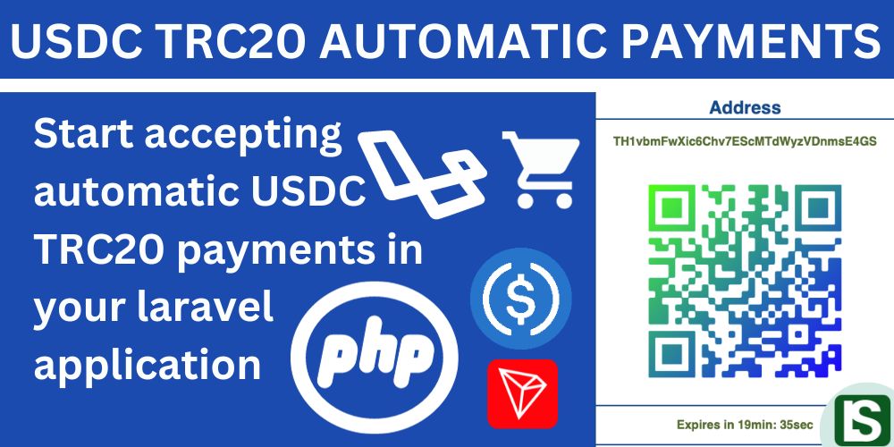 USDC TRC20 AUTOMATIC PAYMENTS FOR LARAVEL